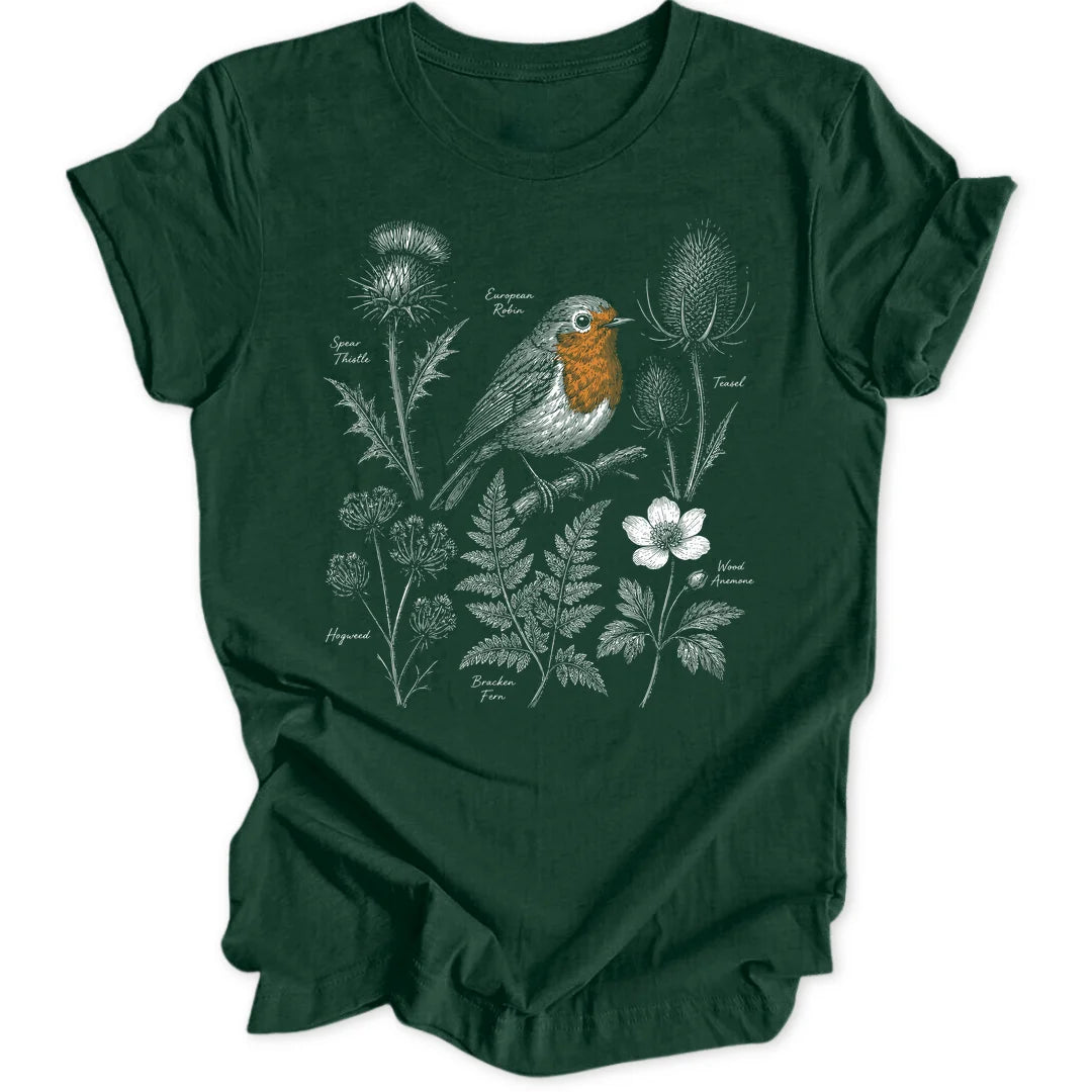 Gothic Robin - Forest Green