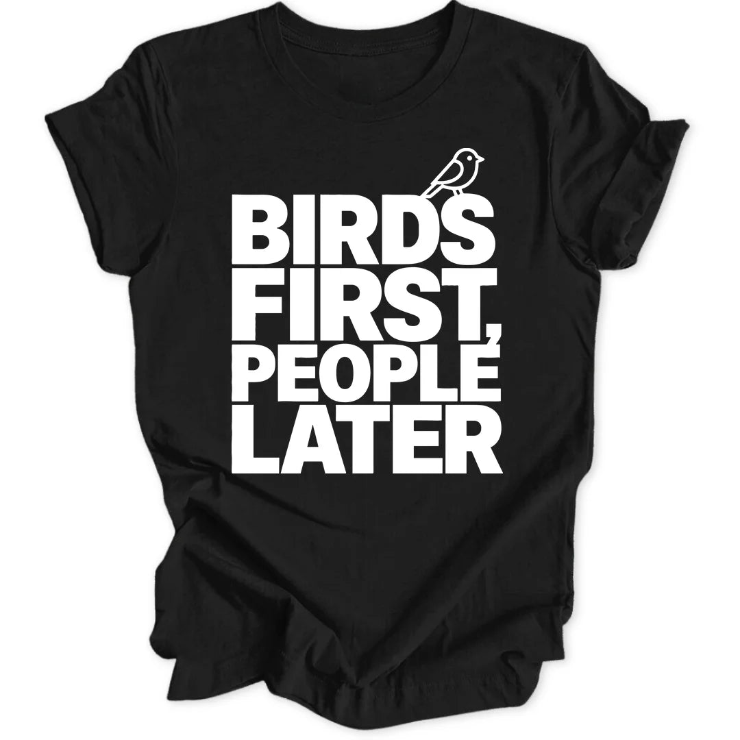 Birds first people later - Black