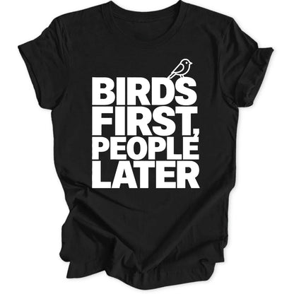 Birds first people later - Black