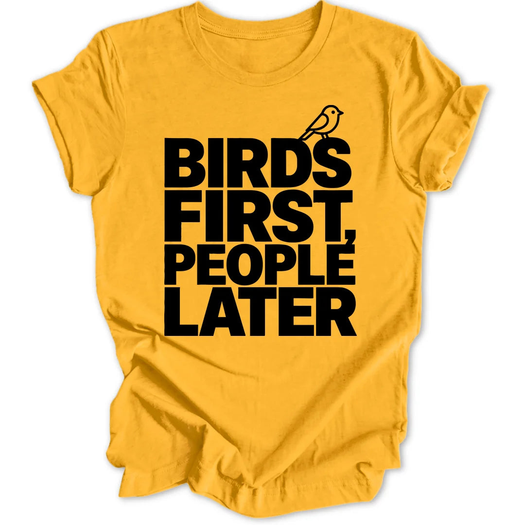 Birds first people later - Gold