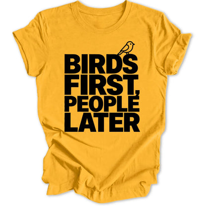 Birds first people later - Gold