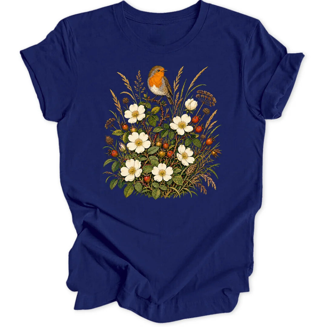 Wild Rose Robin - Navy