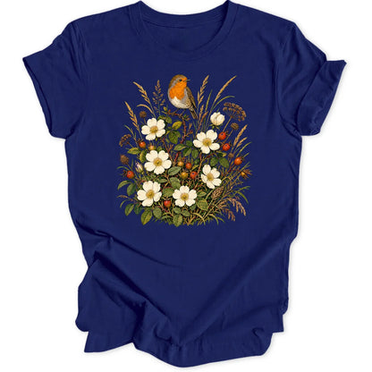 Wild Rose Robin - Navy