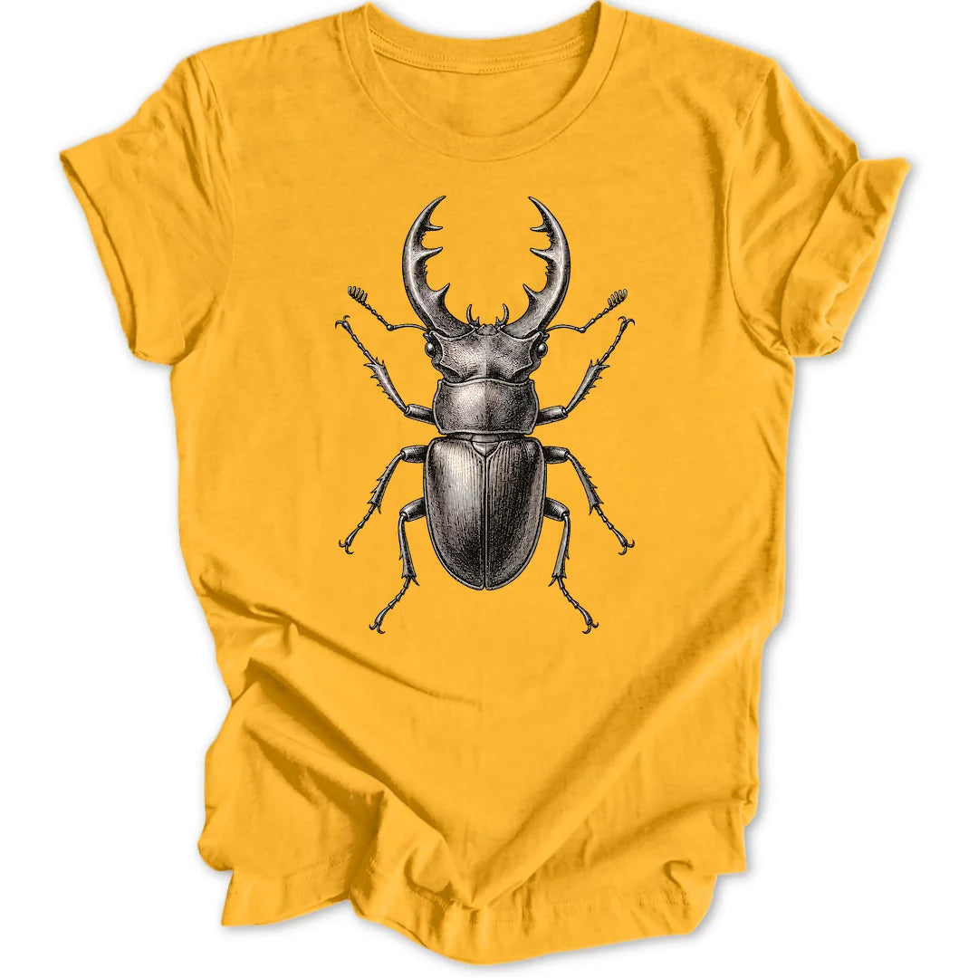 Stag Beetle - Gold