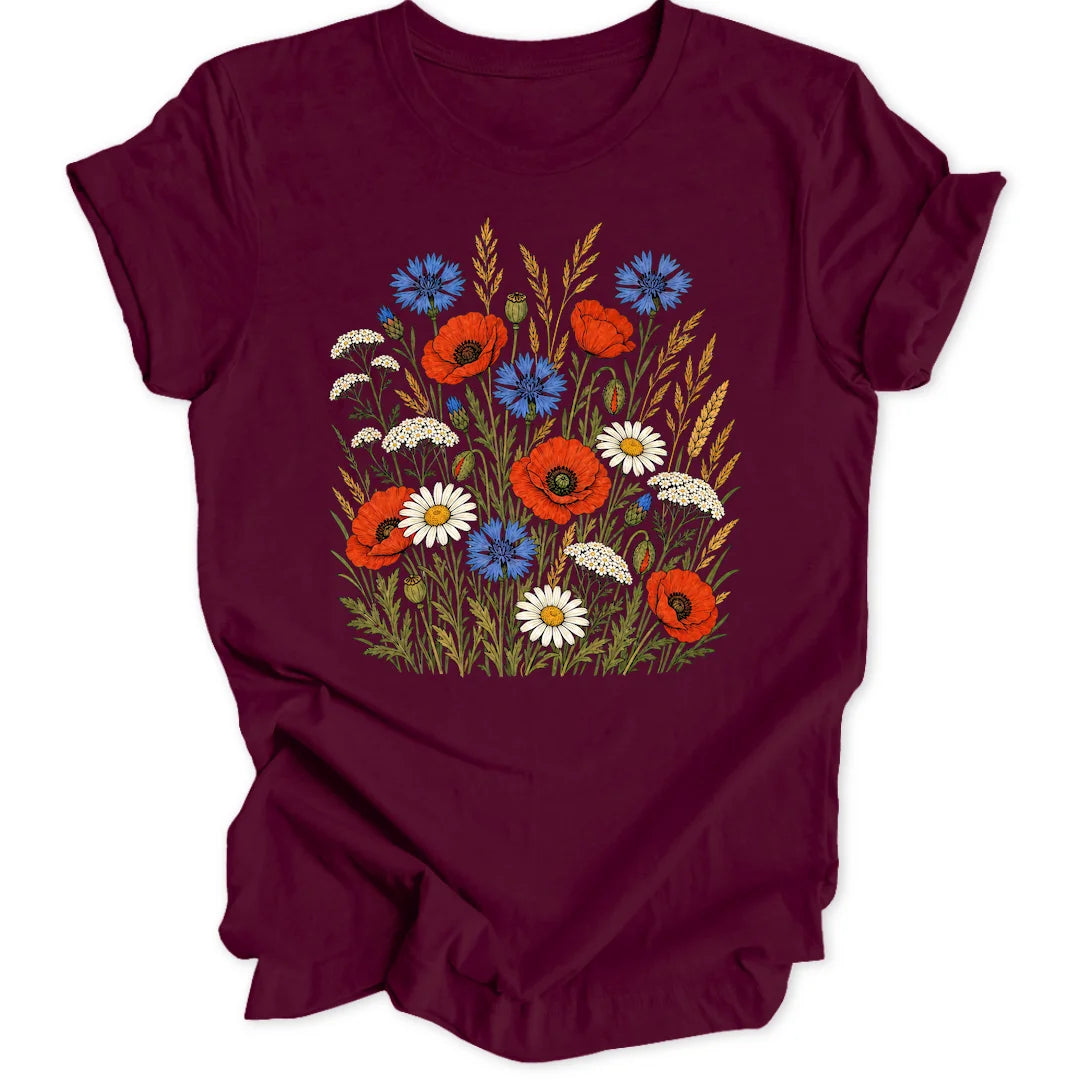 Wildflower Meadow - Maroon