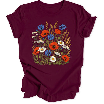 Wildflower Meadow - Maroon
