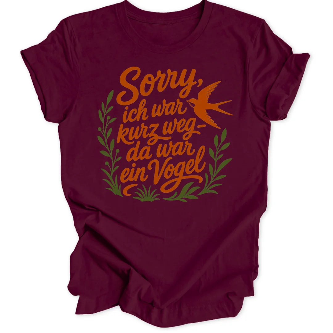 Kurz Weg Vogel - Maroon
