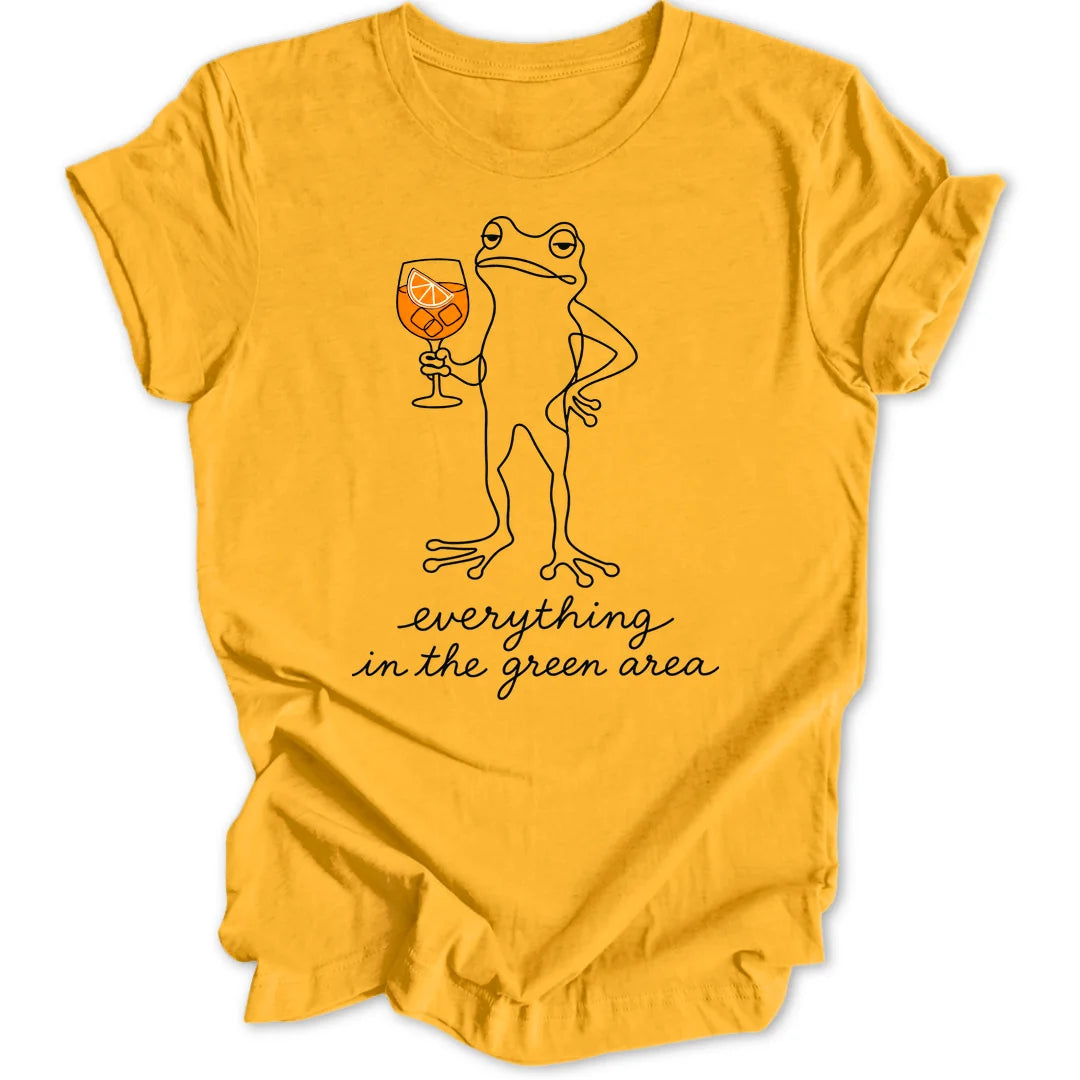 Green Area Frog - Gold