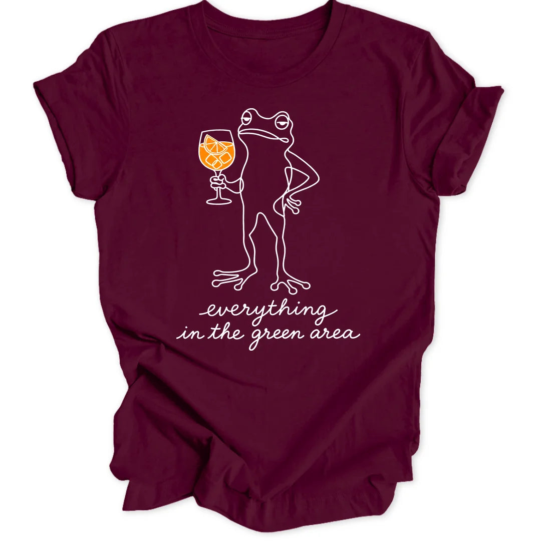 Green Area Frog - Maroon