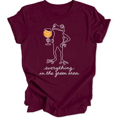 Green Area Frog - Maroon