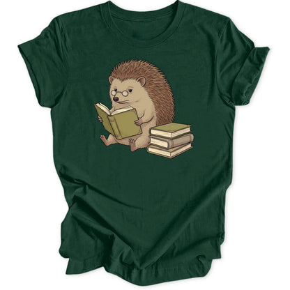 Reading Hedgehog - Forest Green