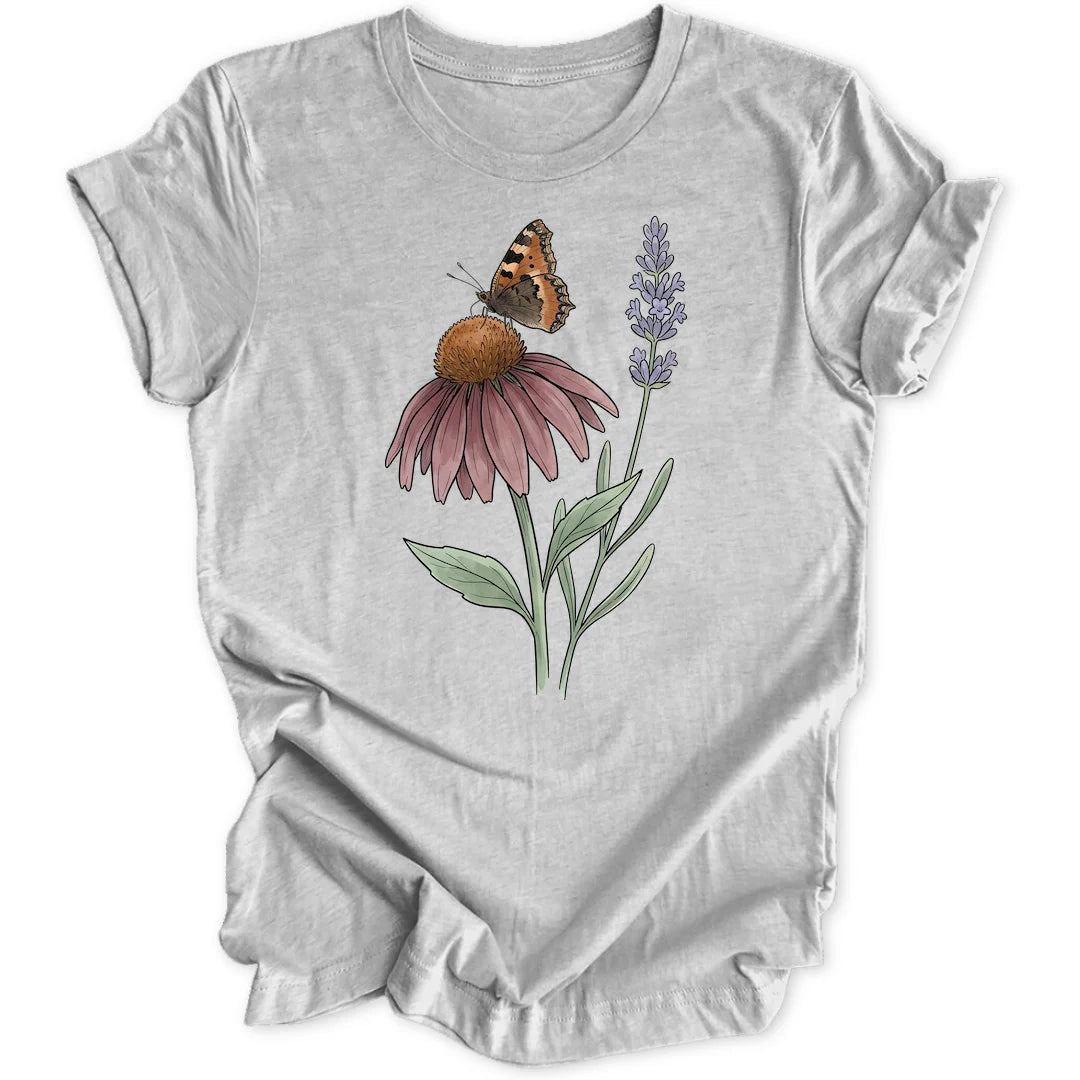 Coneflower Butterfly - Sport Grey