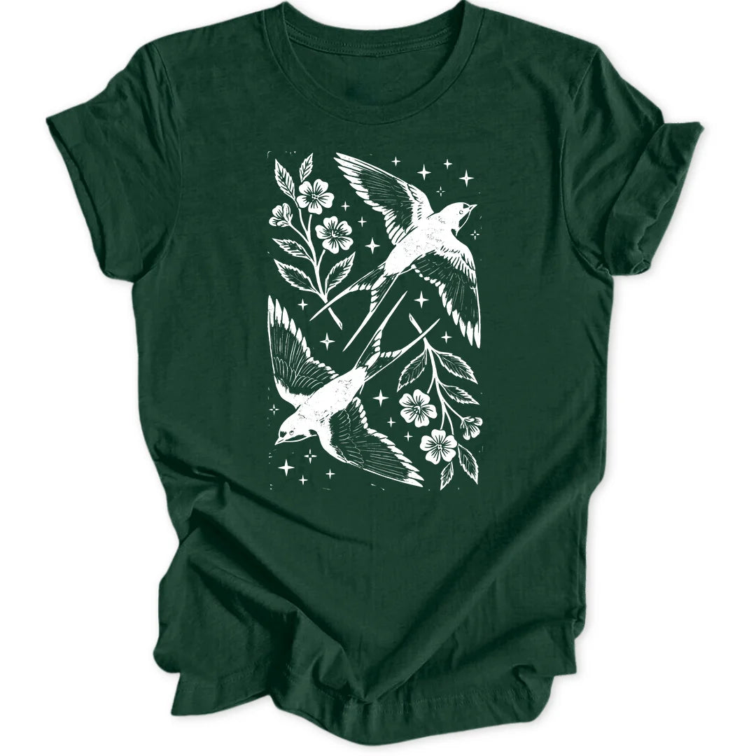 Schwalbenpaar - Forest Green