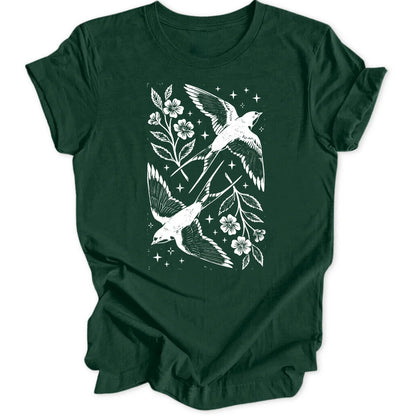 Schwalbenpaar - Forest Green