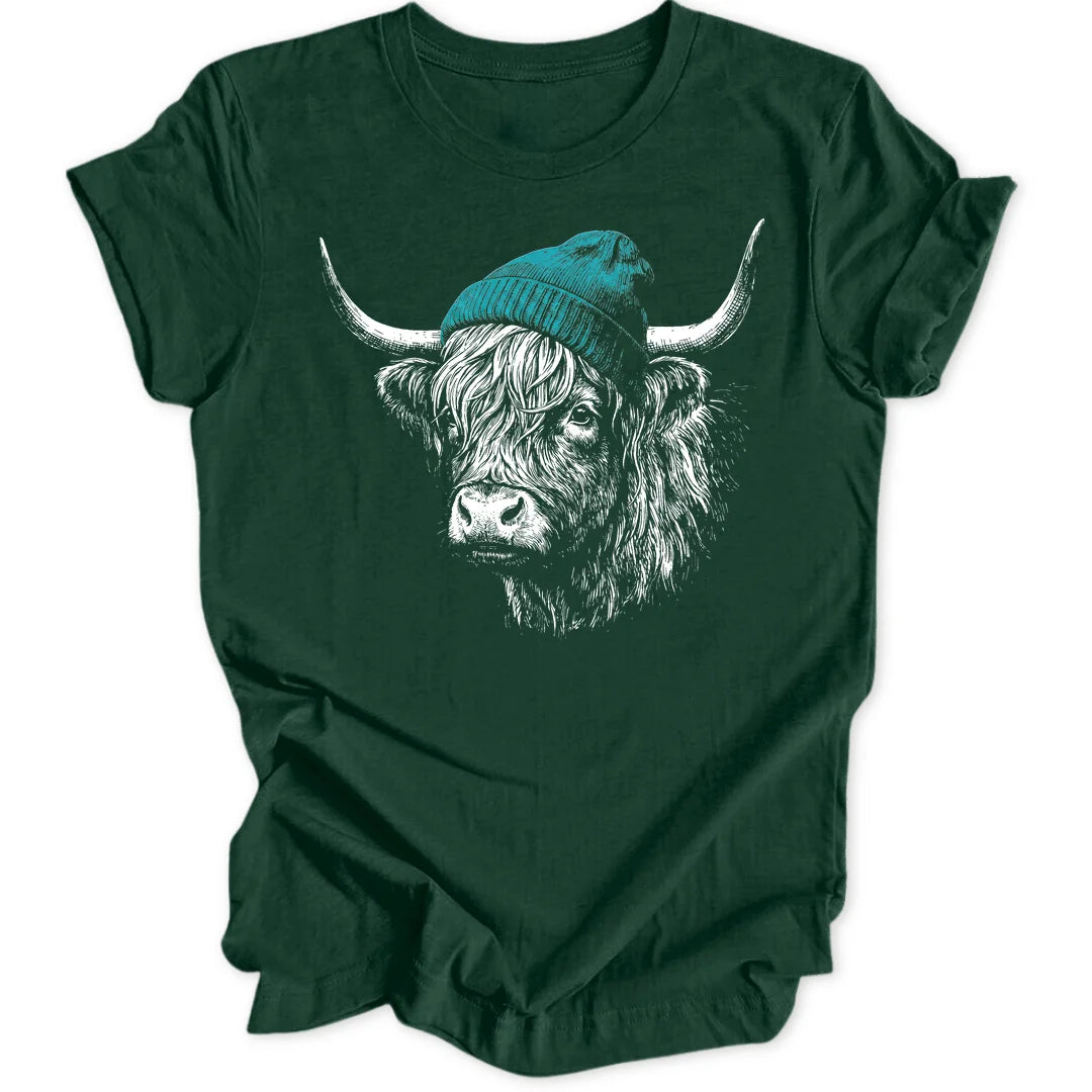 Beanie Cow - Forest Green