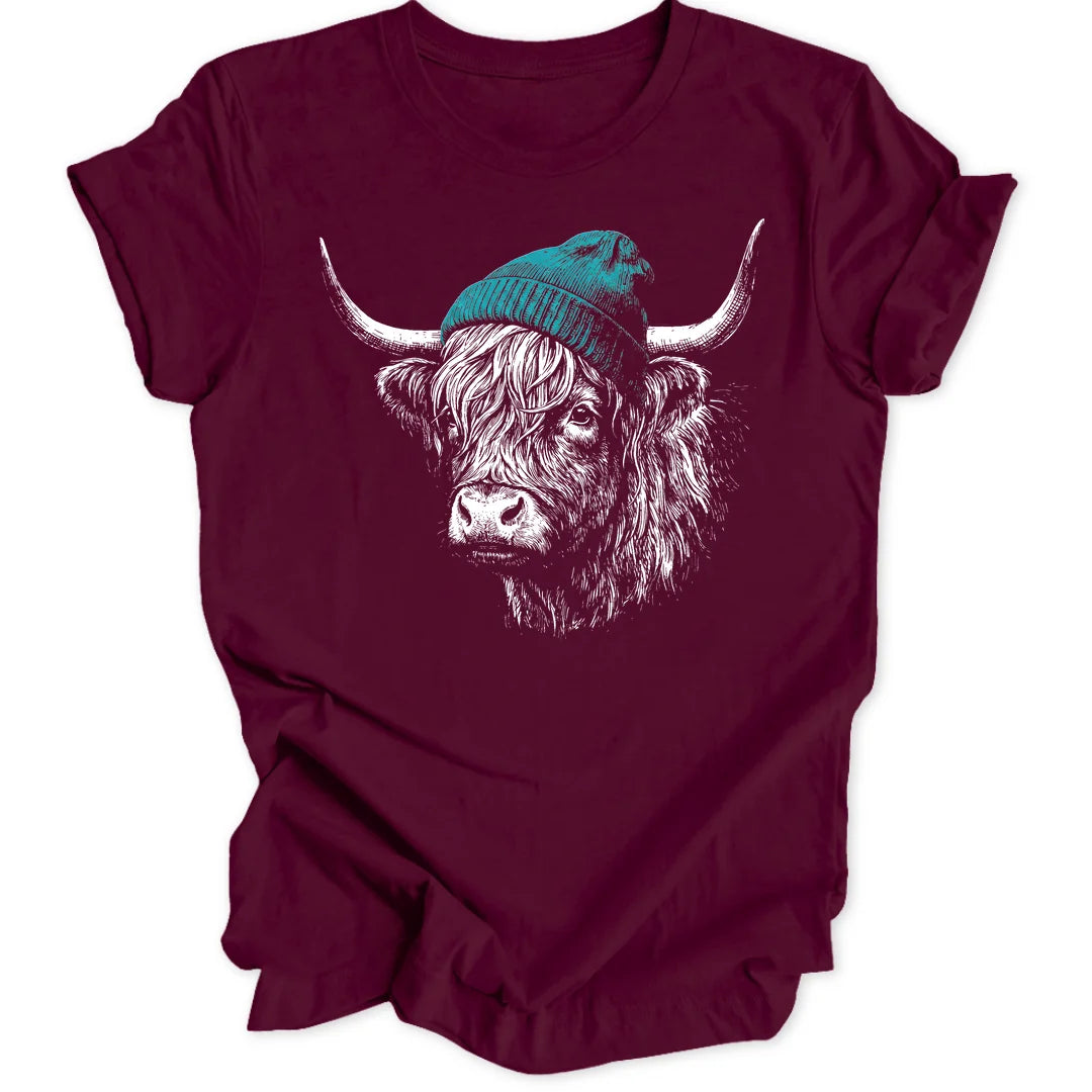 Beanie Cow - Maroon