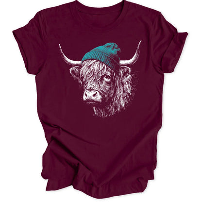 Beanie Cow - Maroon