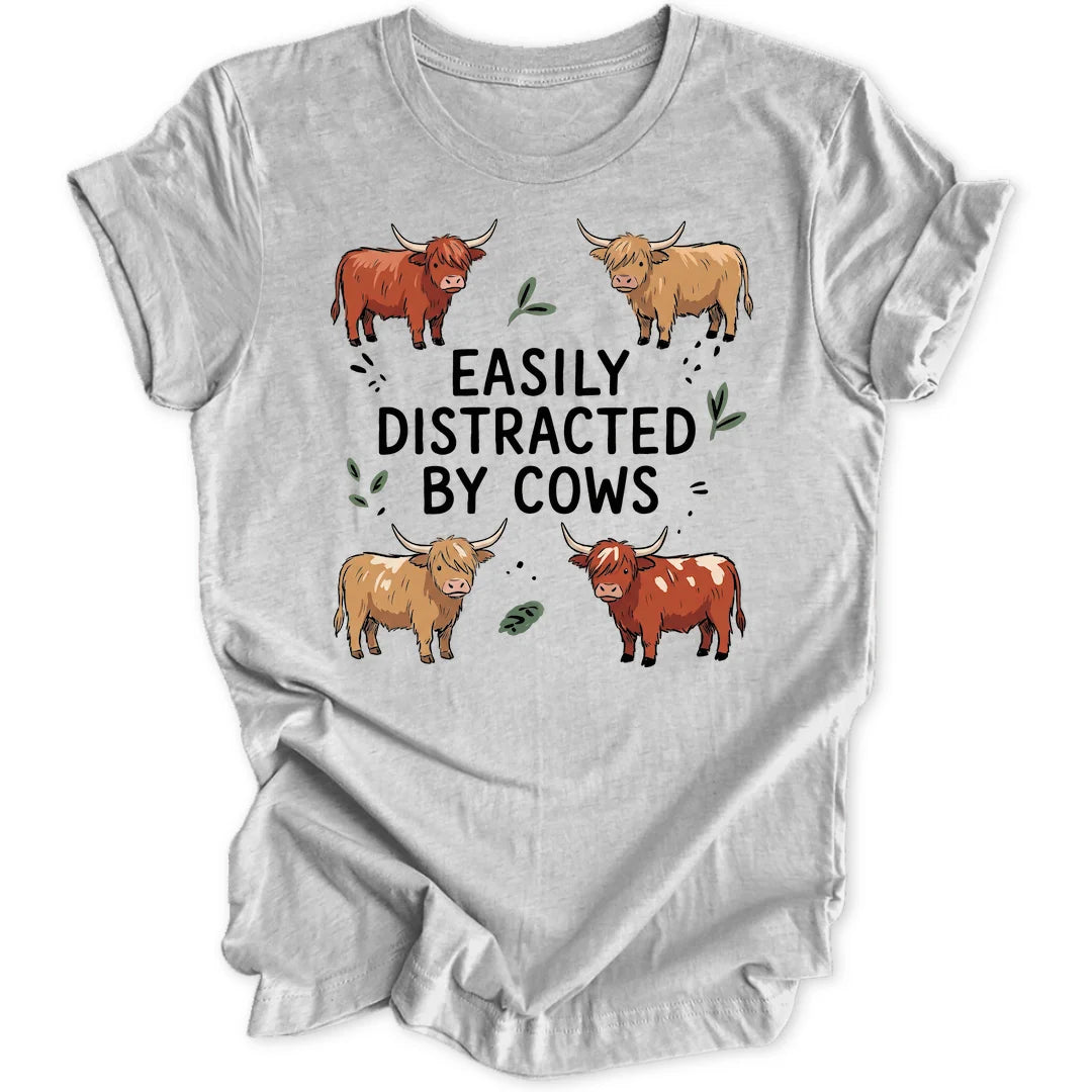 Distracted Cows - Sport Grey