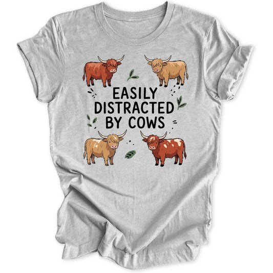 Distracted Cows - Sport Grey
