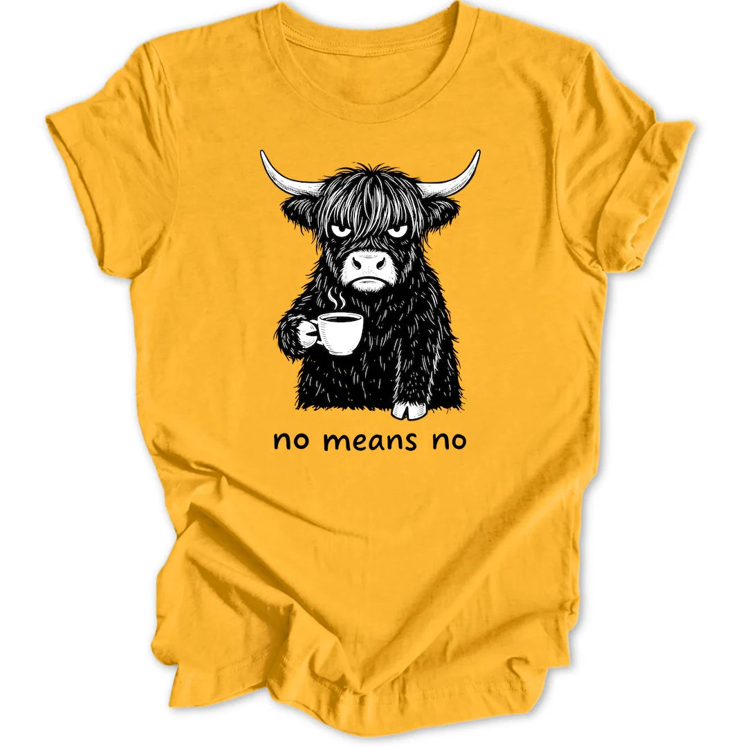 No Means No Cow - Gold