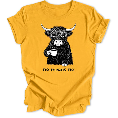 No Means No Cow - Gold