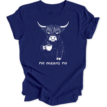 No Means No Cow - Navy