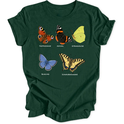 Butterfly Study - Forest Green