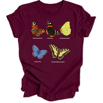 Butterfly Study - Maroon
