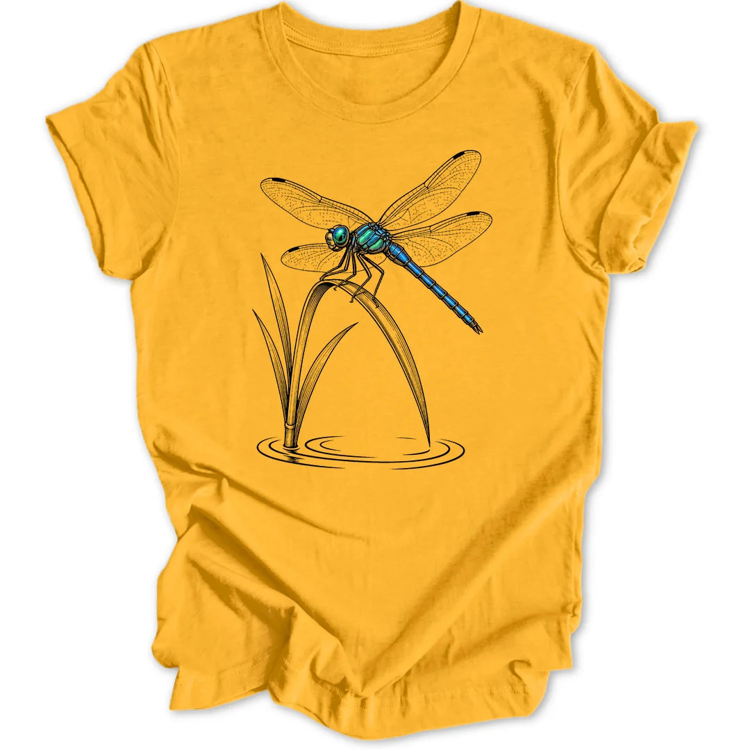 Dragonfly Reeds - Gold