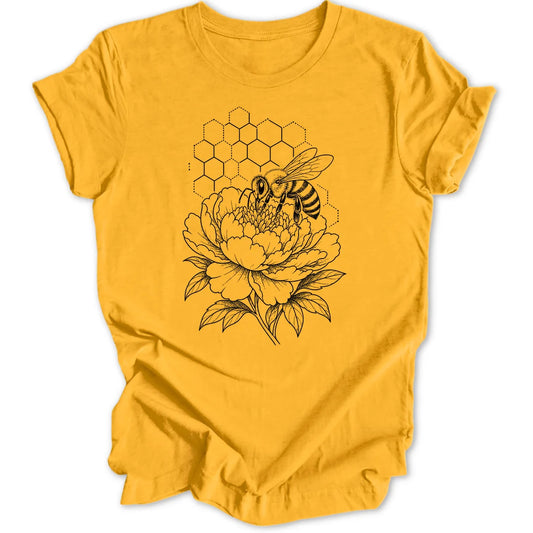 Bee Honeycomb - Gold