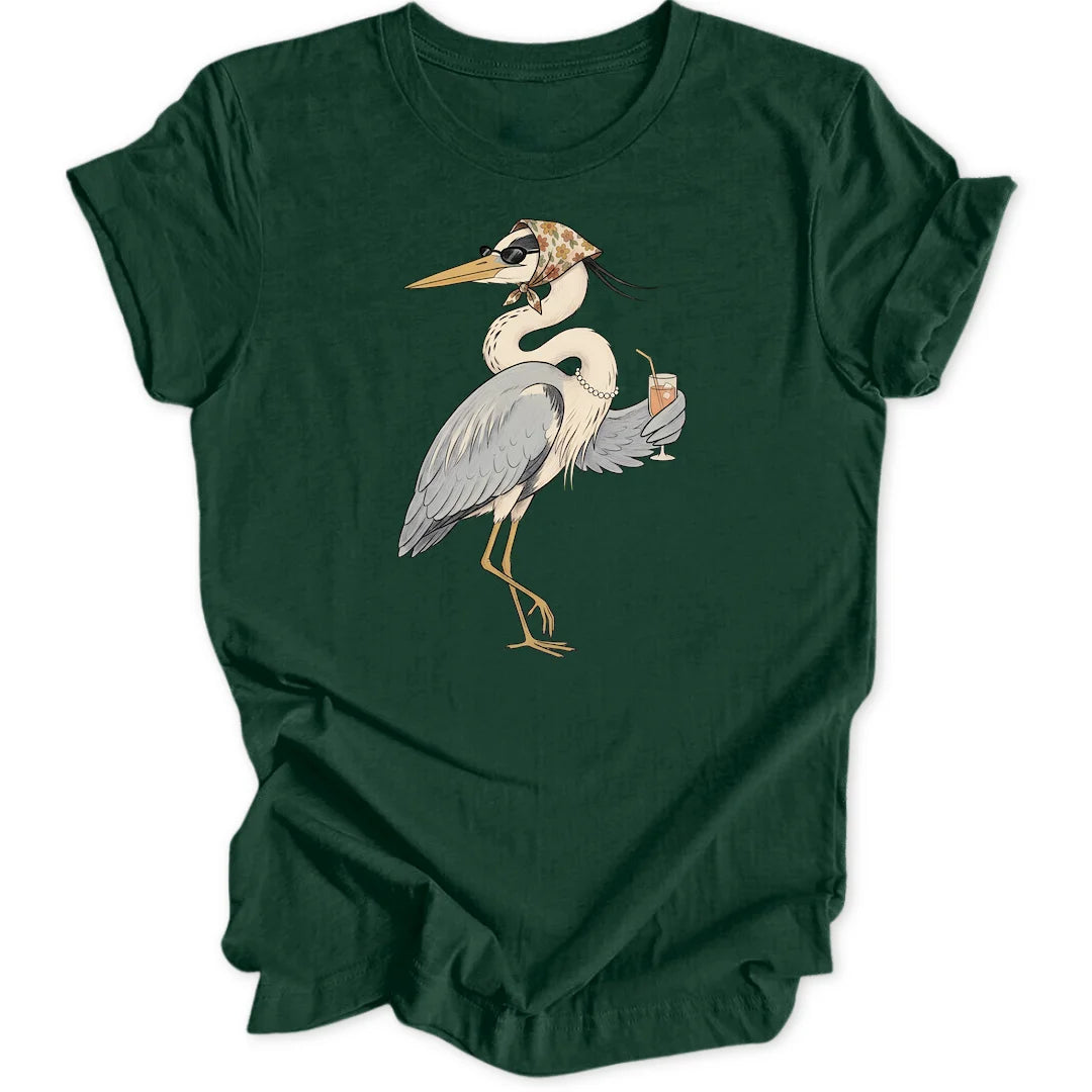 Classy Heron - Forest Green