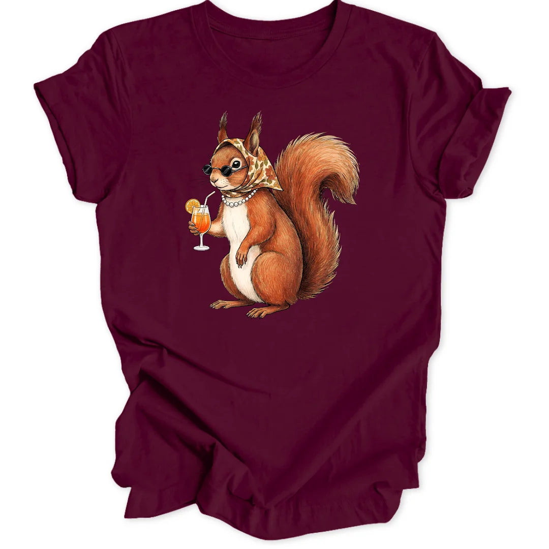 Classy Squirrel - Maroon