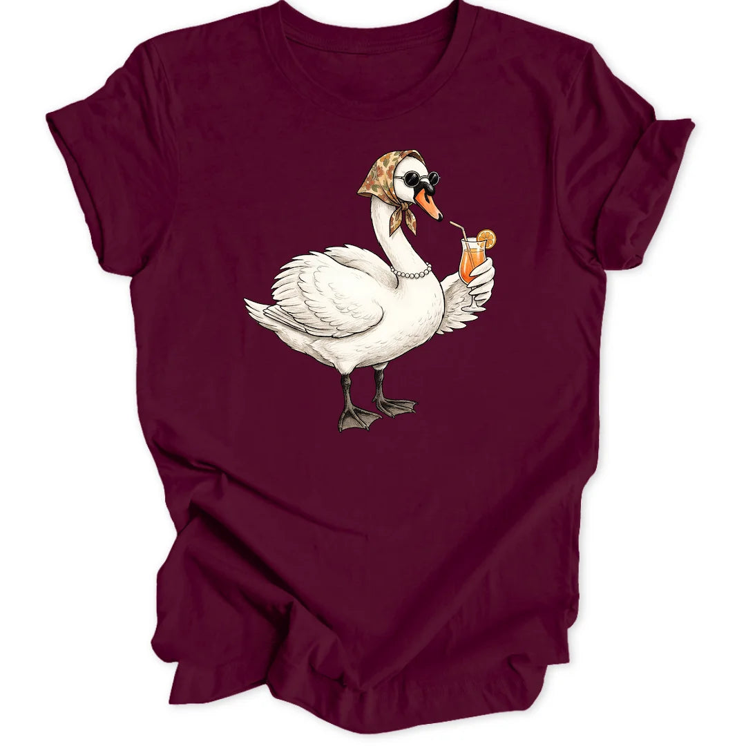 Classy Swan - Maroon