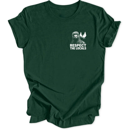 Pigeon Respect Mini-Print - Forest Green