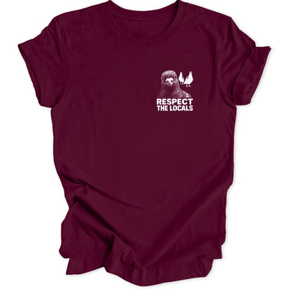 Pigeon Respect Mini-Print - Maroon