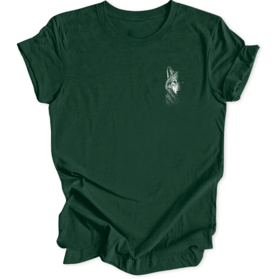 Wolf Spirit Mini-Print - Forest Green