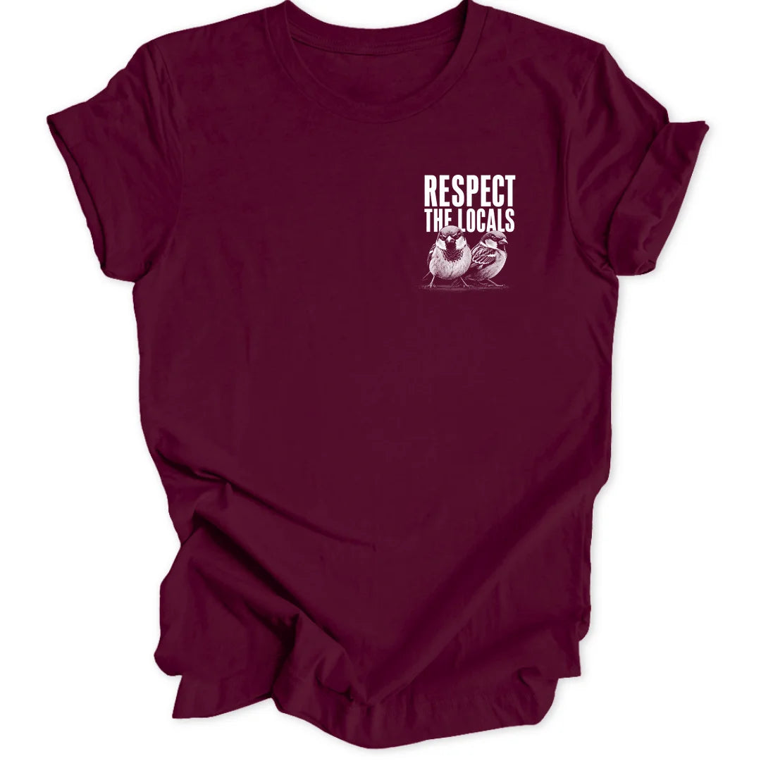 Respect Locals Mini-Print - Maroon
