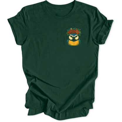 Kahlo Meise Mini-Print - Forest Green