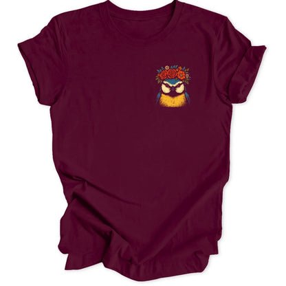 Kahlo Meise Mini-Print - Maroon