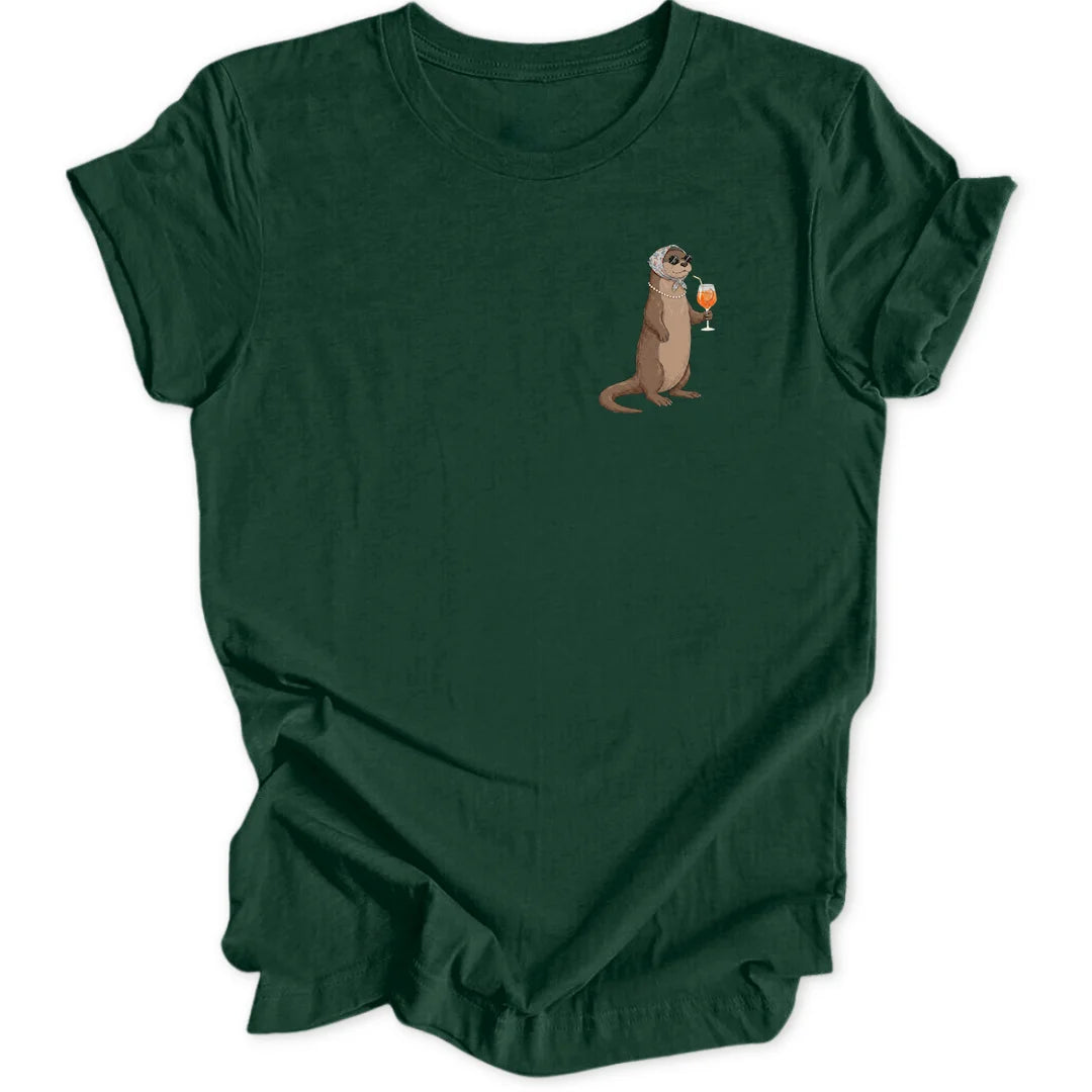 Classy Otter Mini-Print - Forest Green