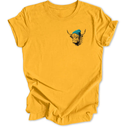 Beanie Cow Mini-Print - Gold