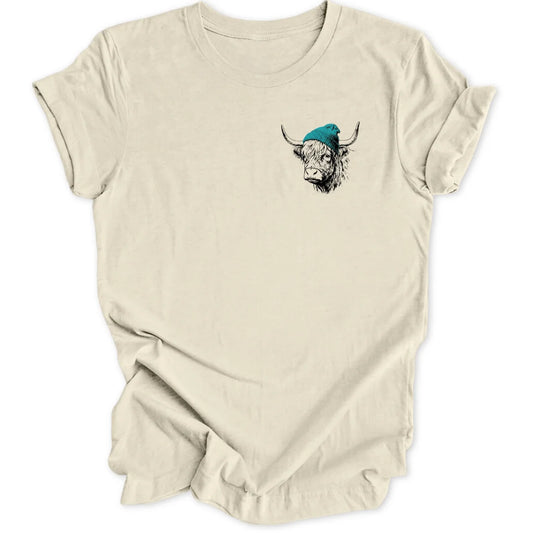 Beanie Cow Mini-Print - Natural