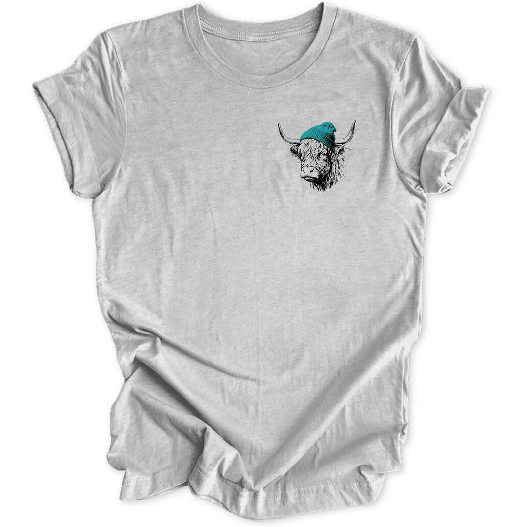 Beanie Cow Mini-Print - Sport Grey