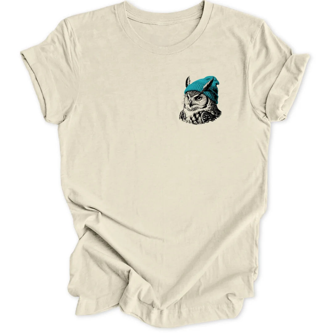 Beanie Owl Mini-Print - Natural
