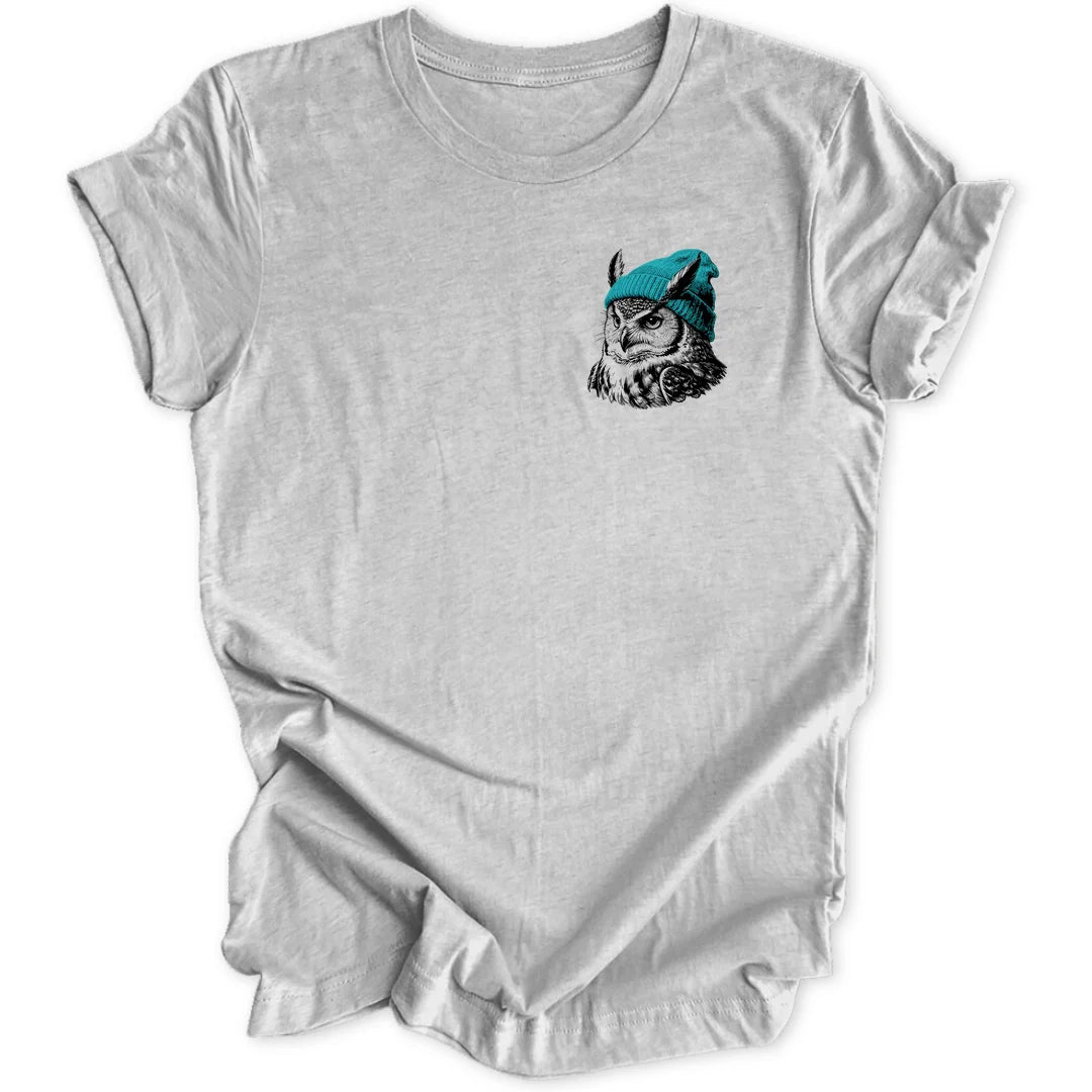 Beanie Owl Mini-Print - Sport Grey