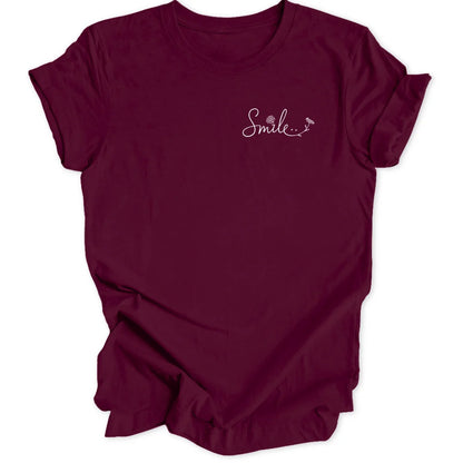 Smile Mini-Print - Maroon