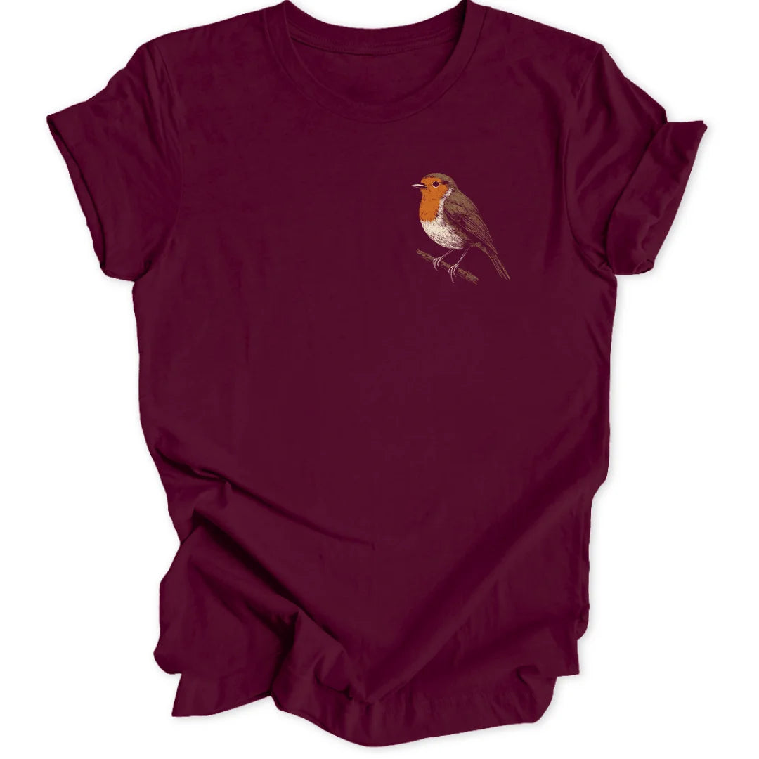 Vintage Robin Mini-Print - Maroon