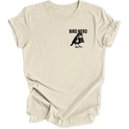 Grunge Bird Nerd Mini-Print - Natural