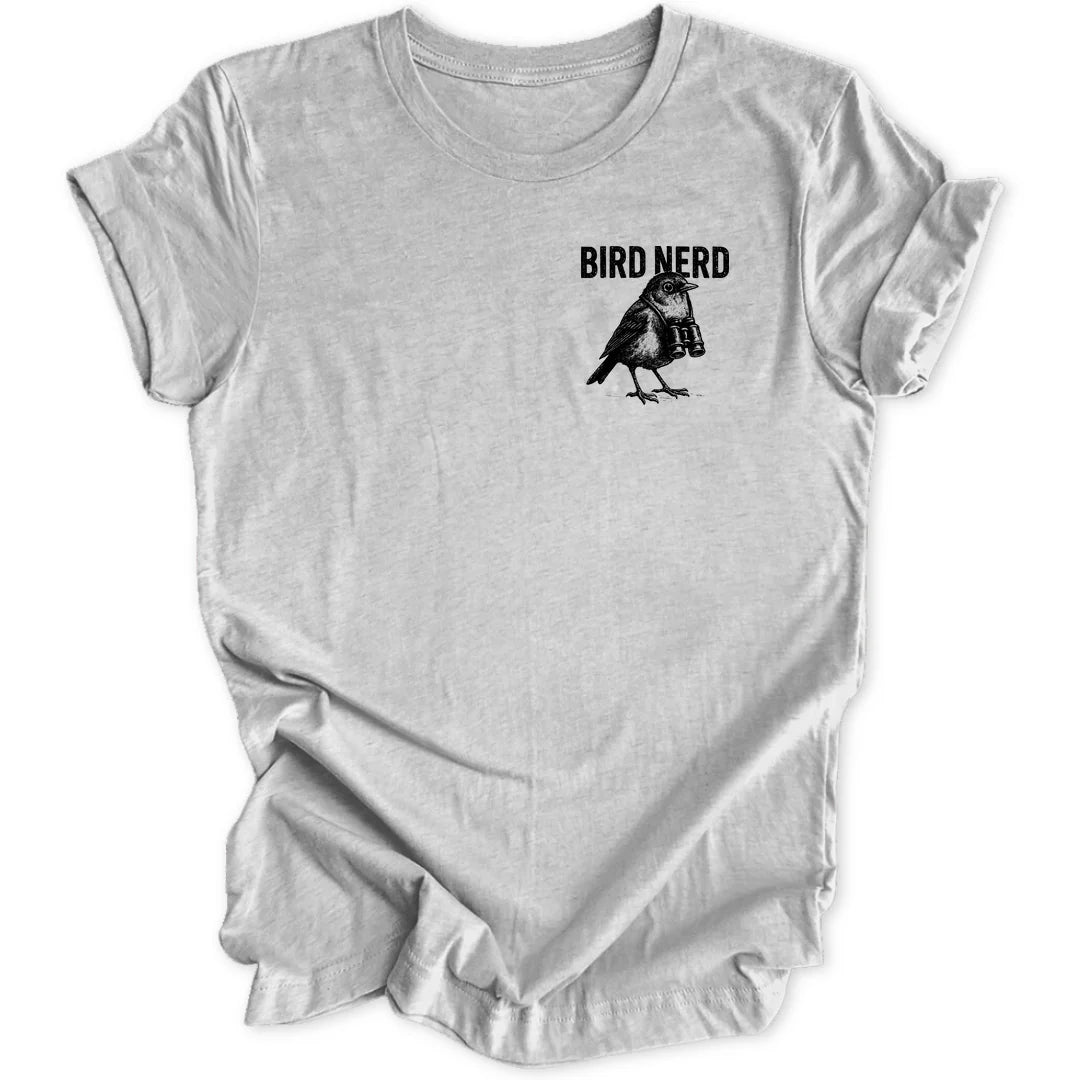 Grunge Bird Nerd Mini-Print - Sport Grey
