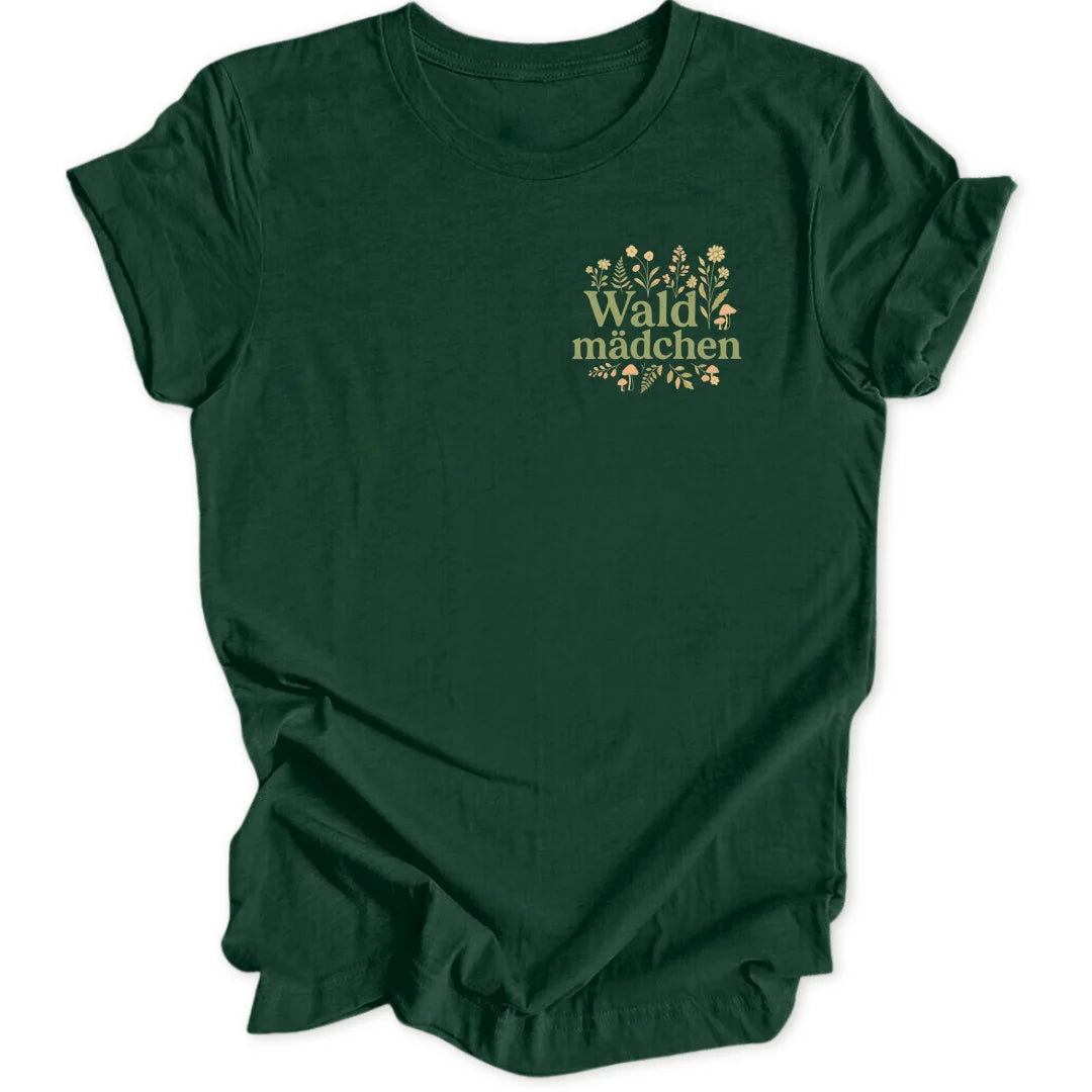 Waldmädchen Blumig Mini-Print - Forest Green